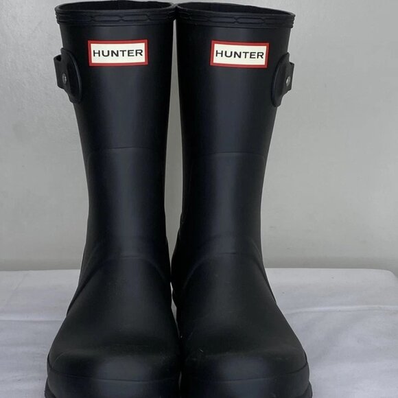 Hunter Men’s Original Short Rain Boots – Black – Size 8M – Waterproof – - Picture 2 of 3